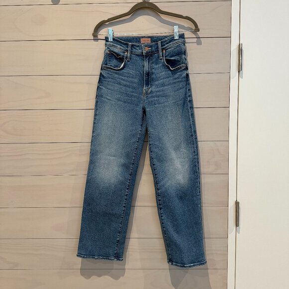 MOTHER Lil Zip Rambler Flood Jeans – Out of the Blue – Size 25 - Picture 4 of 8
